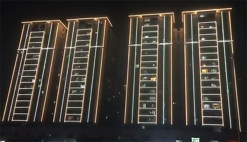 恒彩光電LED燈光亮化項目